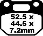 BRAKE PAD FA SER ORGANIC