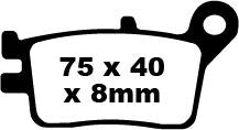 BRAKE PAD FA SER ORGANIC