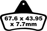 BRAKE PAD CARBON TT DIRT