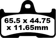 BRAKE PAD CARBON TT DIRT