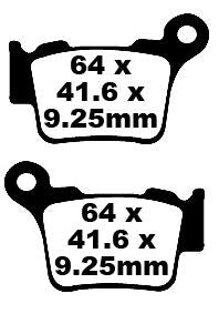 BRAKE PAD CARBON TT DIRT