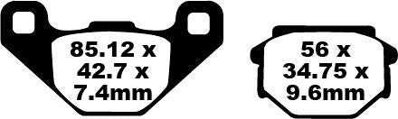 BRAKE PAD FA SER ORGANIC