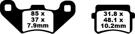 BRAKE PAD CARBON TT DIRT