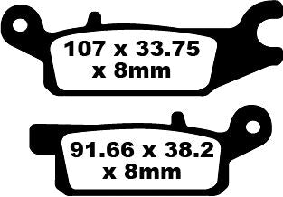 BRAKE PAD CARBON TT DIRT