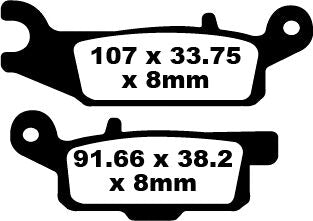 BRAKE PAD CARBON TT DIRT