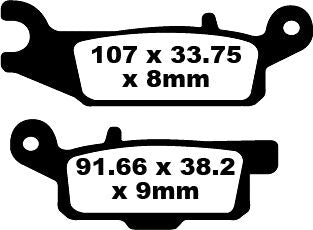 BRAKE PAD CARBON TT DIRT