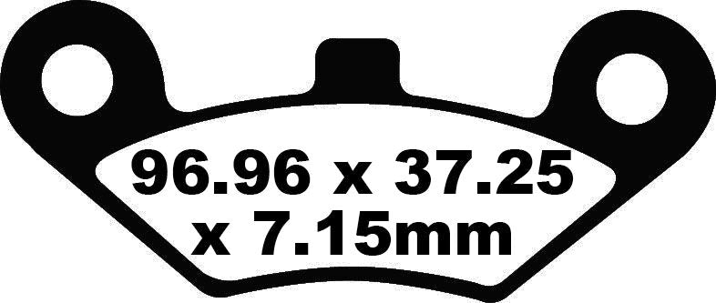 BRAKE PAD CARBON TT DIRT