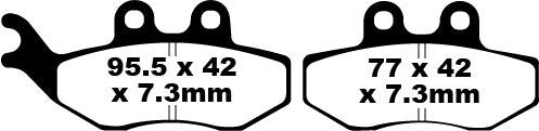 BRAKE PAD SFA ORG SCOOTER