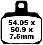 BRAKE PAD SFA ORG SCOOTER