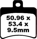 BRAKE PAD SFA ORG SCOOTER
