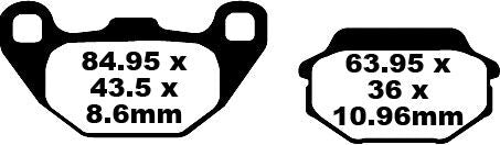 BRAKE PAD SFA ORG SCOOTER