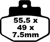 BRAKE PAD SFA ORG SCOOTER