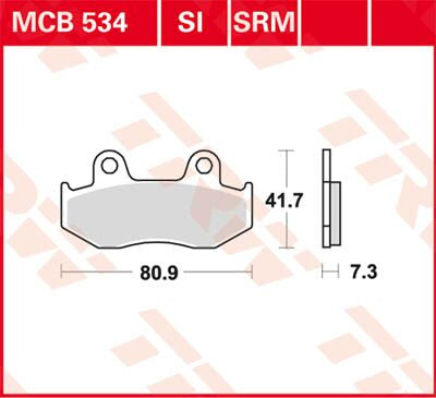 BRAKE PAD TRW MCB534