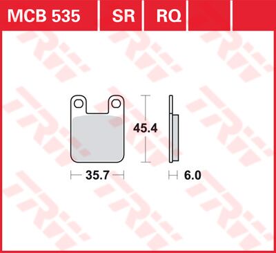 BRAKE PAD TRW MCB535