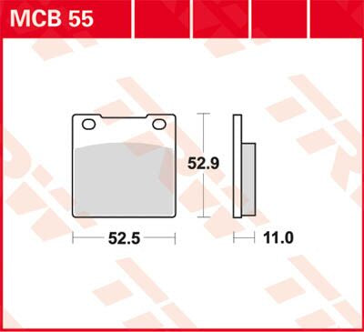 BRAKE PAD TRW MCB55