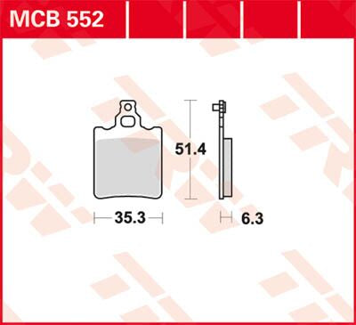BRAKE PAD TRW MCB552
