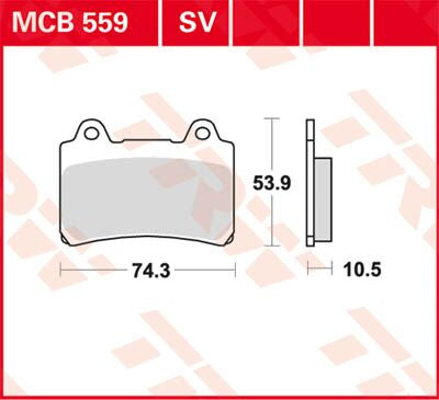 BRAKE PAD TRW MCB559