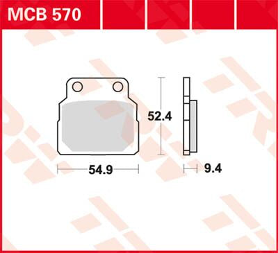 BRAKE PAD TRW MCB570