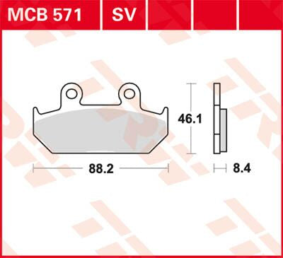 BRAKE PAD TRW MCB571