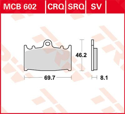 BRAKE PAD TRW MCB602CRQ