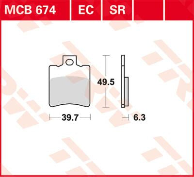 BRAKE PAD TRW MCB674