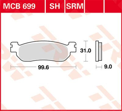 BRAKE PAD TRW MCB699