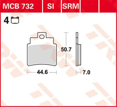 BRAKE PAD TRW MCB732