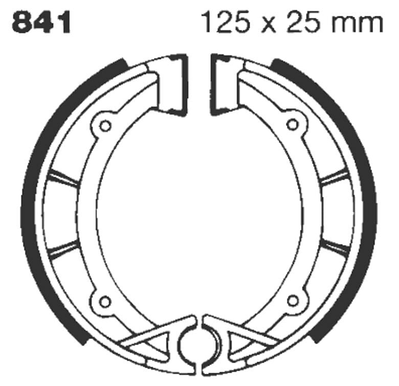 BRAKE SHOE GROOVED