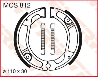 BRAKE SHOES TRW MCS812