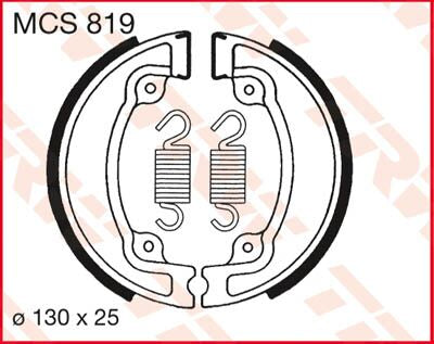 BRAKE SHOES TRW MCS819