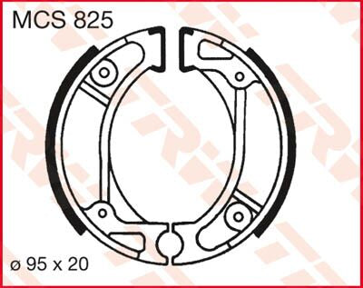 BRAKE SHOES TRW MCS825
