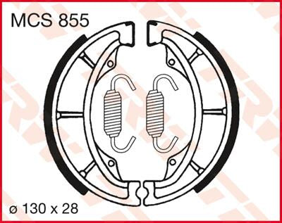 BRAKE SHOES TRW MCS855