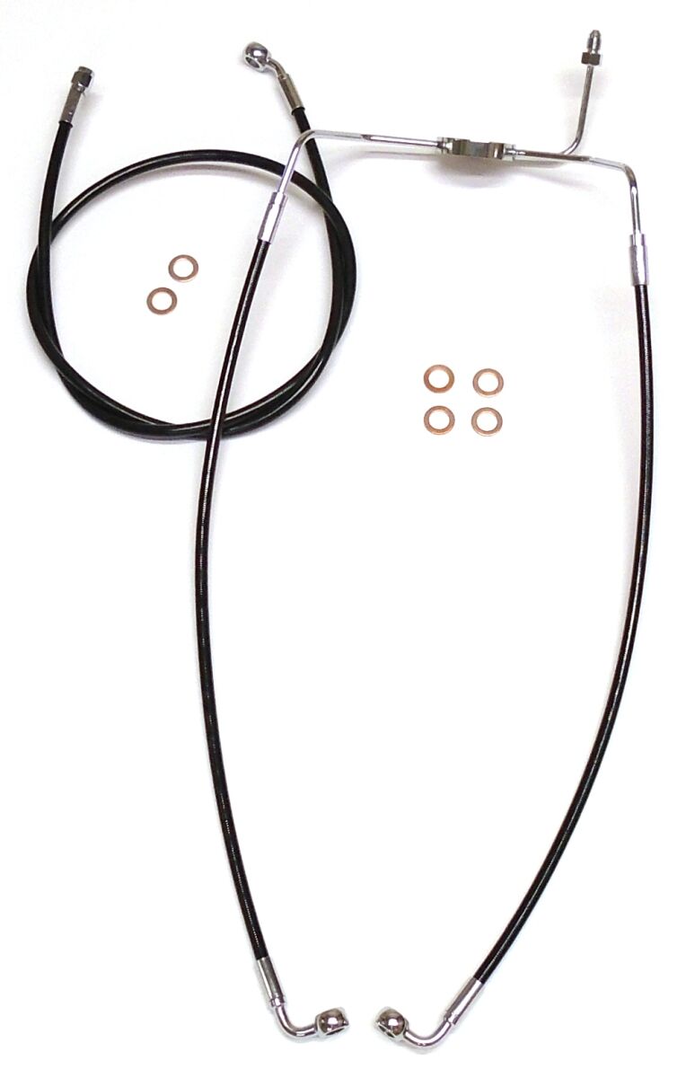LINE BRAKE FRONT XR BLK