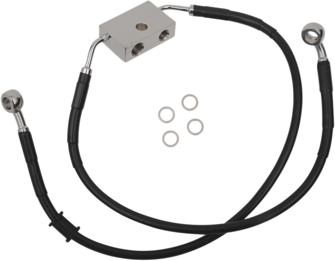 FRT BRAKE LINE XL BK +2