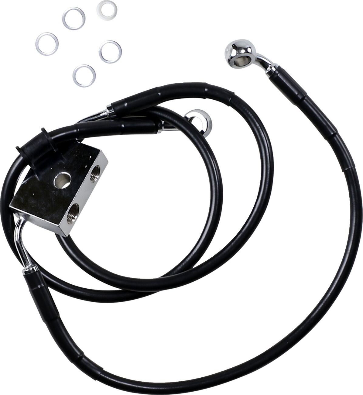 FRT BRAKE LINE XL BK +10