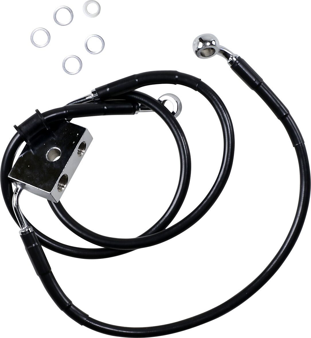 FRT BRAKE LINE XL BK +10