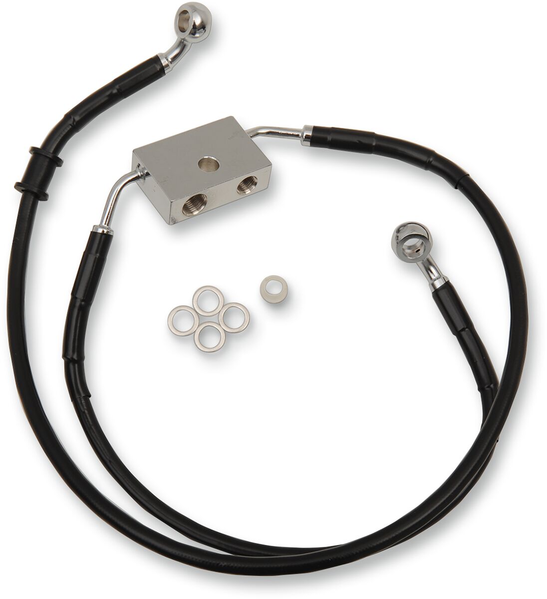 FRT BRAKE LINE XL BK +10