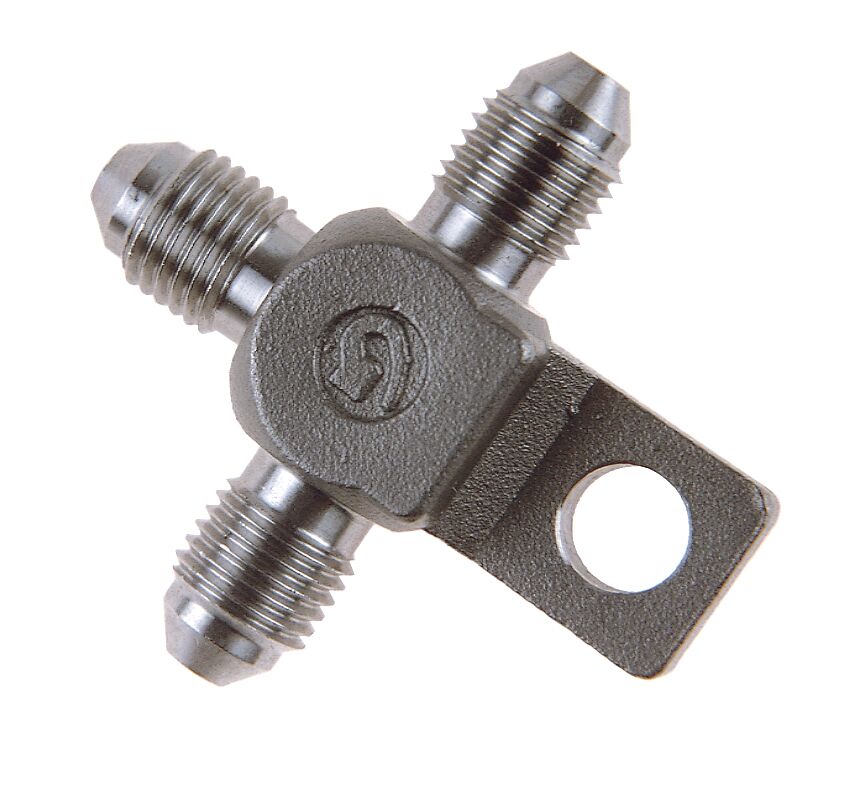 -3 TEE W/ LOCATOR 3/8X24M SS