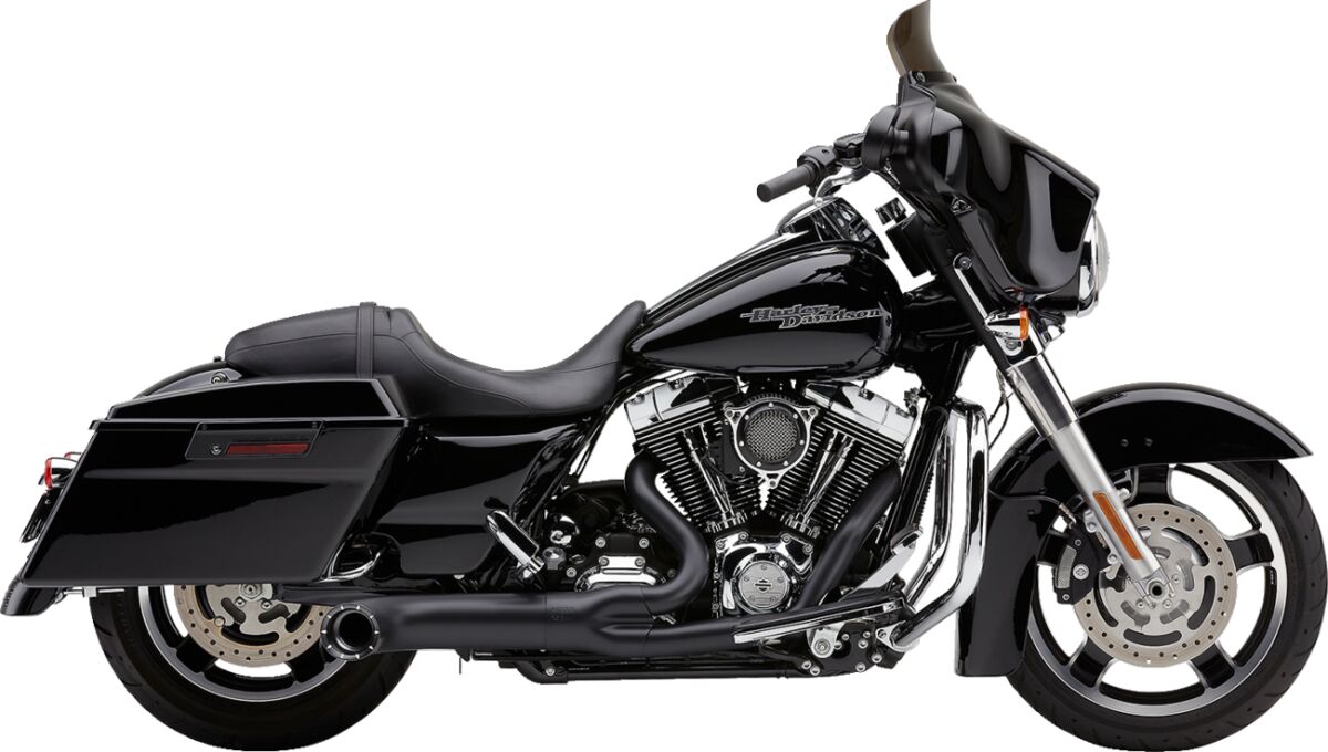 EXHAUST 2:1 W/TIP BLK FLH