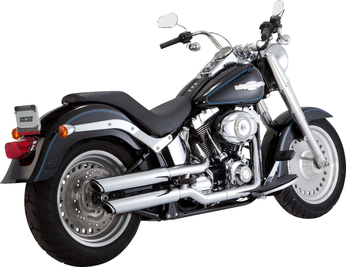 MUFFLERS 3 TWIN SLASH CHROME F
