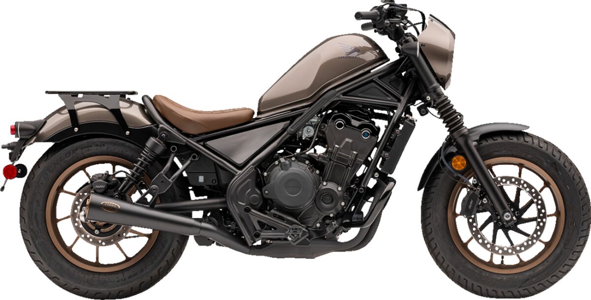 SLIP-ON MUFFLER (BLK) WITH BRO