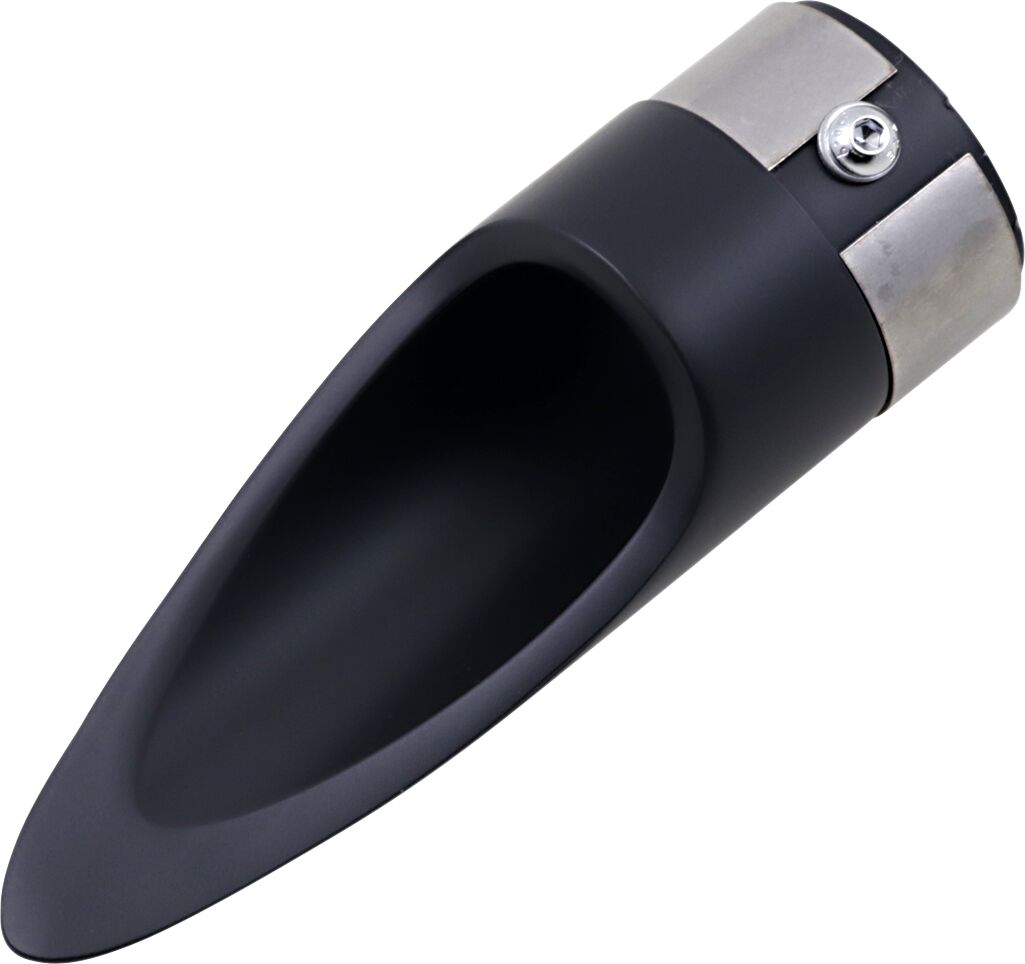 EXHAUST TIP SCALLOP BLK