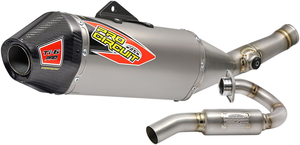 EXHAUST TI6 PRO TI W/CF