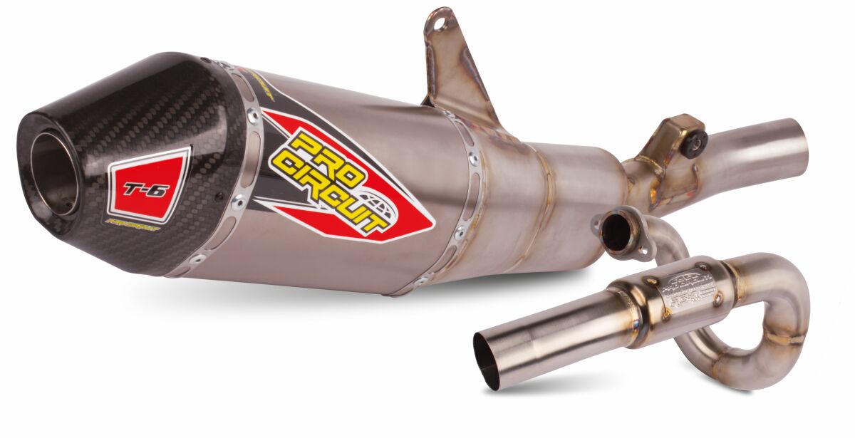 EXHAUST T-6 SS /TI/CF CRF250R