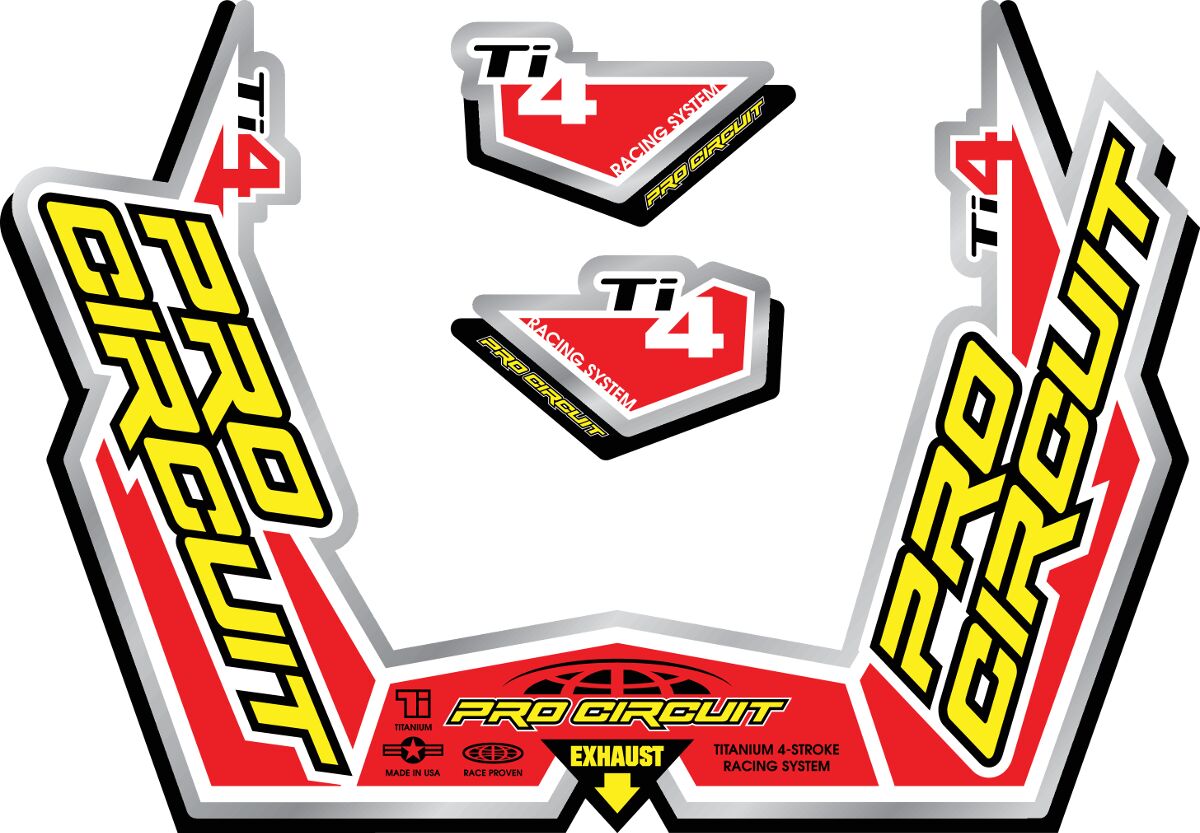 EXHAUST STICKER KT TI4-GP