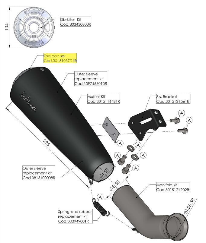 END CAP SET GPONE