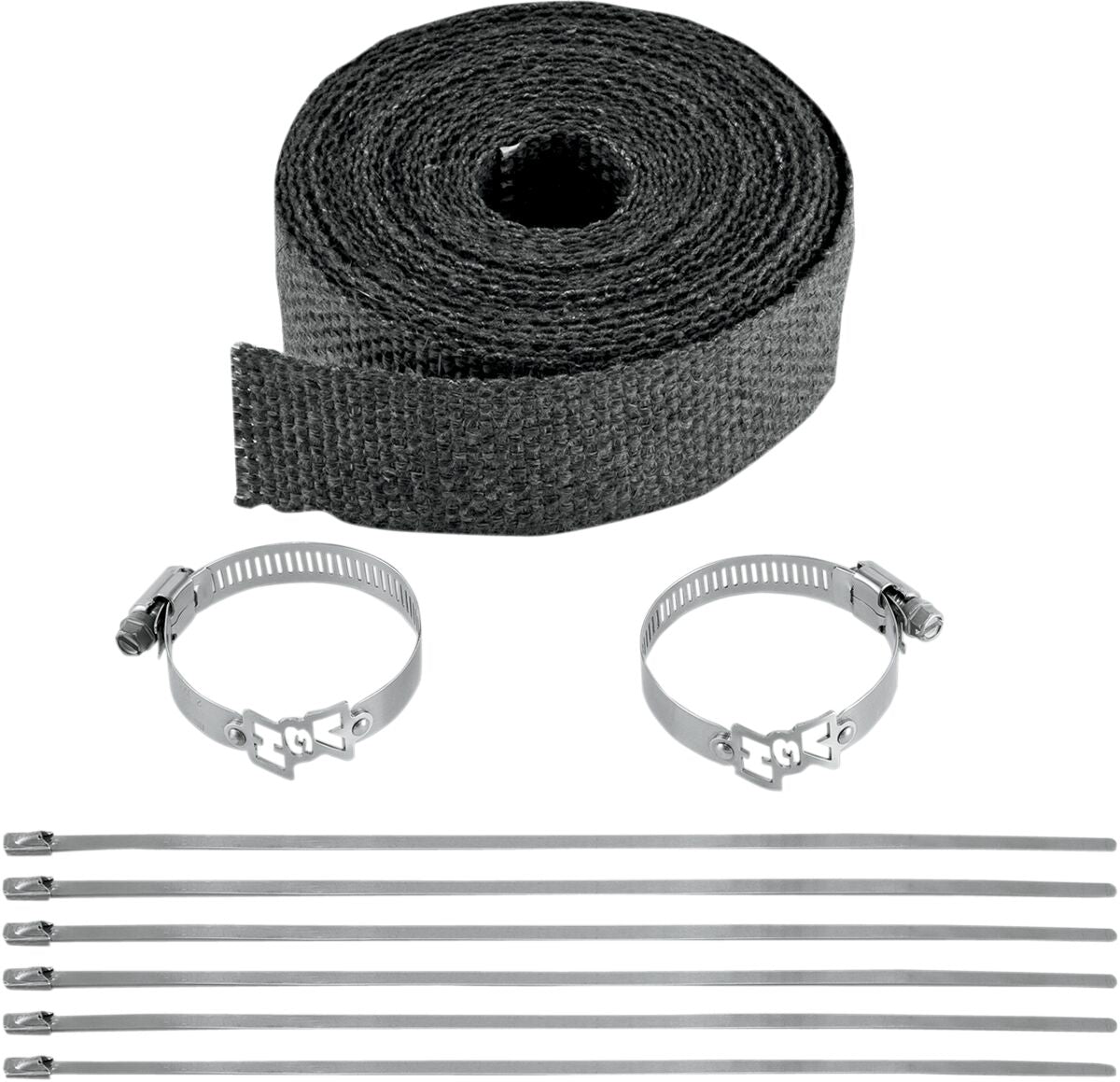 WRAP EXHAUST BLK 2X25'