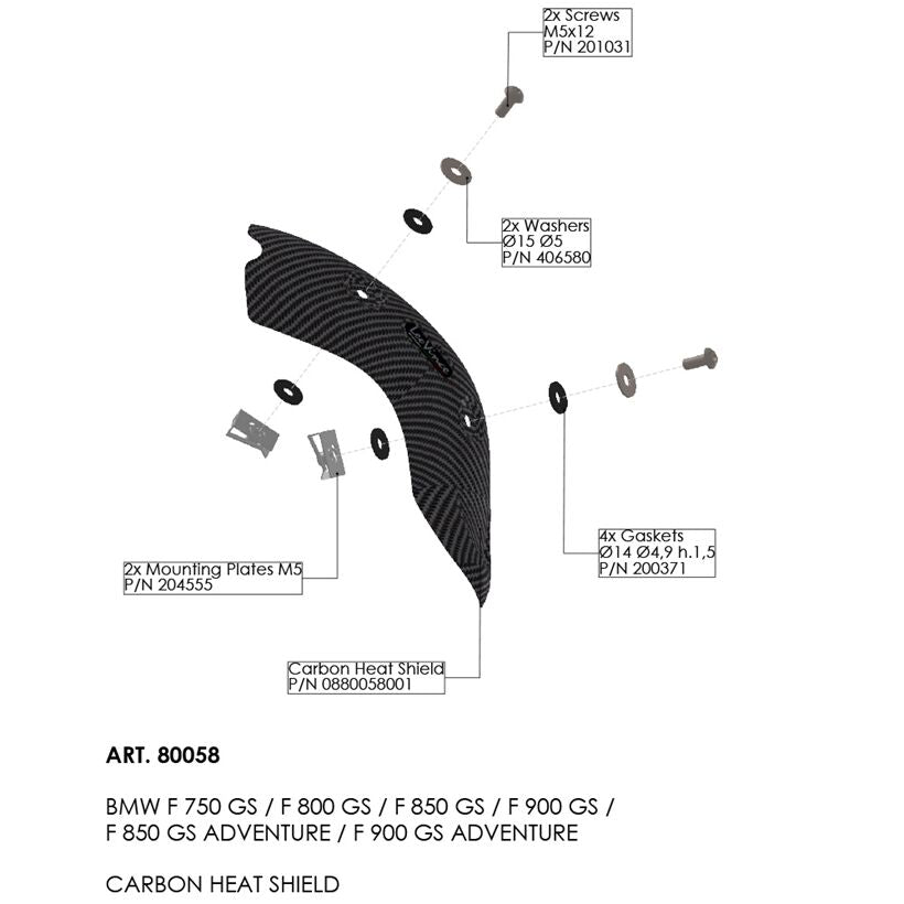 HEAT SHIELD BMW F 750/800/850/