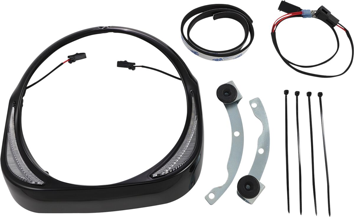 BEZEL BLK H LT 96-13FLHT