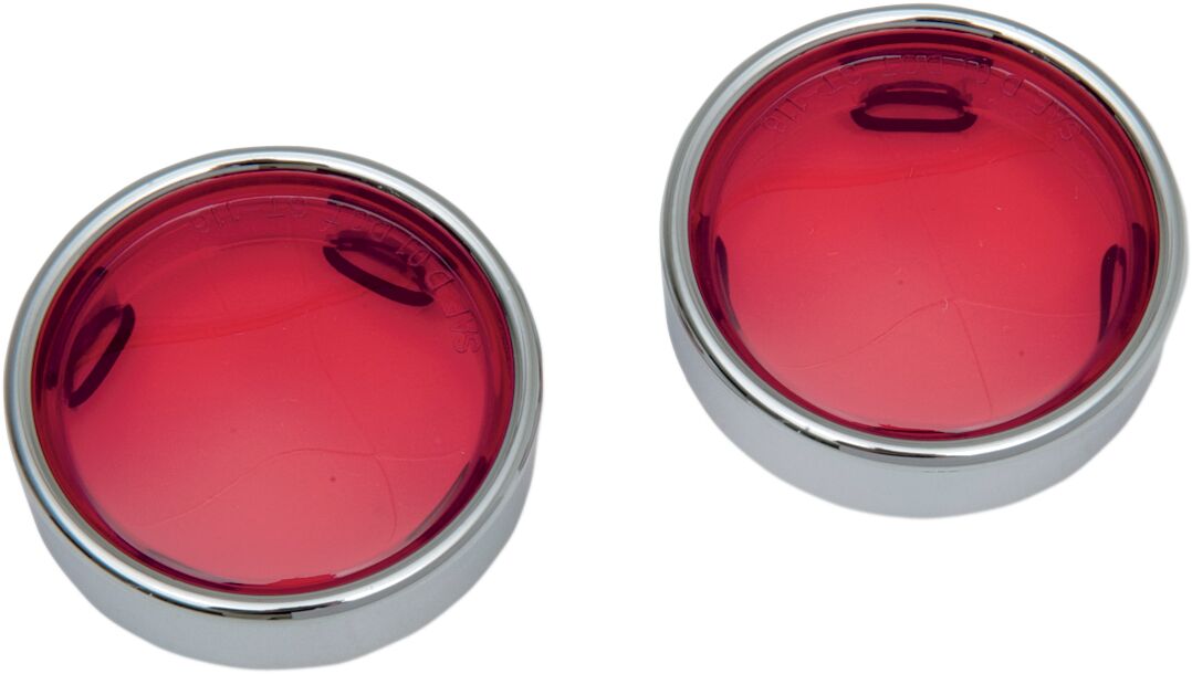 LENS RED W/TRIM RING